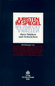 Cover of: Juristen im Spiegel ihrer Stärken und Schwächen