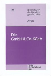Cover of: Die GmbH & Co. KGaA