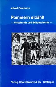 Cover of: Pommern erzählt: Volkskunde und Zeitgeschichte
