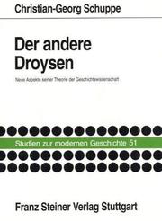 Cover of: Der andere Droysen by Christian-Georg Schuppe