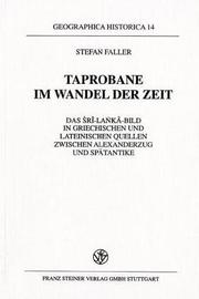 Cover of: Taprobane im Wandel der Zeit: das Śrî Laṅkâ-Bild in griechischen und lateinischen Quellen zwischen Alexanderzug und Spätantike