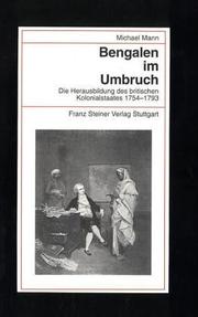 Cover of: Bengalen im Umbruch by Mann, Michael