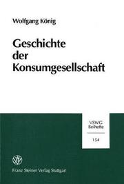 Cover of: Geschichte der Konsumgesellschaft