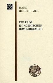 Cover of: Die Erde im kosmischen Bombardement