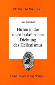 Cover of: Hirten in der nicht-bukolischen Dichtung des Hellenismus