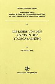 Cover of: Die Lehre von den Kleśas in der Yogācārabhūmi