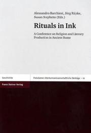 Rituals in Ink (Potsdamer Altertumswissenschaftliche Beitrage) by Alessandro Barchiesi