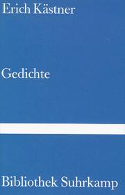 Cover of: Gedichte. by Erich Kästner, Peter Rühmkorf