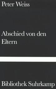 Cover of: Abschied von den Eltern by Peter Weiss