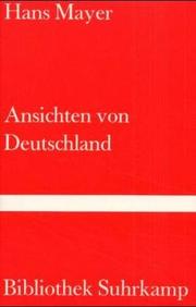 Cover of: Ansichten von Deutschland: bürgerliches Heldenleben