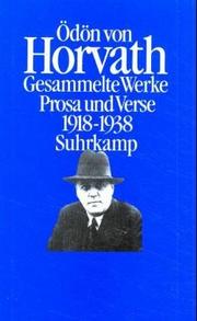 Cover of: Prosa und Verse, 1918-1938