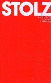 Cover of: Stolz by Paul Nizon