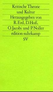 Cover of: Kritische Theorie und Kultur