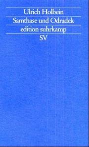 Cover of: Samthase und Odradek by Ulrich Holbein