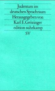 Cover of: Judentum im deutschen Sprachraum