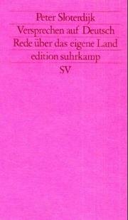 Versprechen auf Deutsch by Peter Sloterdijk