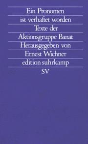 Cover of: Ein Pronomen ist verhaftet worden by herausgegeben von Ernest Wichner.