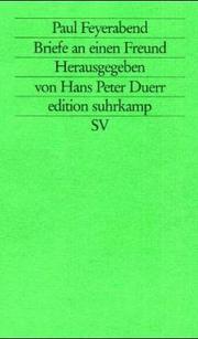 Cover of: Briefe an einen Freund by Paul K. Feyerabend
