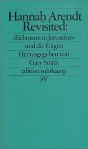 Cover of: Hannah Arendt revisited by herausgegeben von Gary Smith.