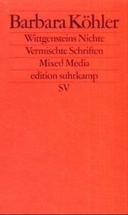 Cover of: Wittgensteins Nichte: vermischte Schriften ; mixed Media
