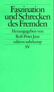 Cover of: Faszination und Schrecken des Fremden
