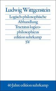 Cover of: Tractatus logico-philosophicus. Sonderausgabe. by Ludwig Wittgenstein