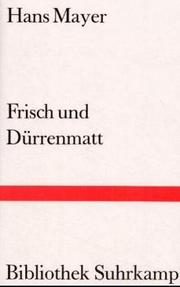 Cover of: Frisch und Dürrenmatt