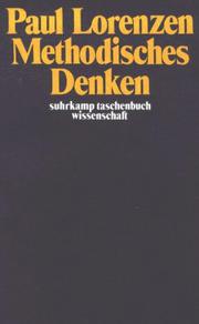 Cover of: Suhrkamp Taschenbücher Wissenschaft, Nr.73, Methodisches Denken by Paul Lorenzen, Paul Lorenzen