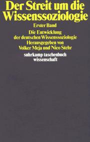 Cover of: Der Streit um die Wissenssoziologie