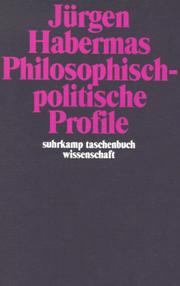 Cover of: Philosophisch-politische Profile. by Jürgen Habermas