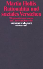 Cover of: Rationalität und soziales Verstehen: Wittgenstein-Vorlesungen der Universität Bayreuth