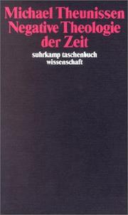 Cover of: Negative Theologie der Zeit
