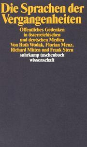 Cover of: Die Sprachen der Vergangenheiten by Ruth Wodak ... [et al.].