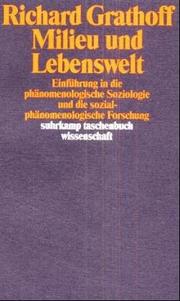 Cover of: Milieu und Lebenswelt.