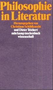 Cover of: Philosophie in Literatur