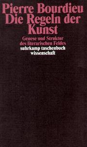 Cover of: Die Regeln der Kunst