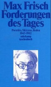 Cover of: Forderungen des Tages: Porträts, Skizzen, Reden, 1943-1982