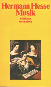 Cover of: Musik. Betrachtungen, Gedichte, Rezensionen und Briefe.