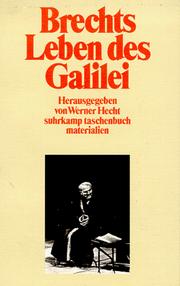 Cover of: Brechts "Leben des Galilei"