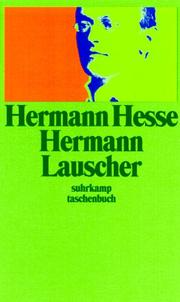 Cover of: Hermann Lauscher.