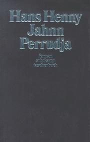 Perrudja by Hans Henny Jahnn