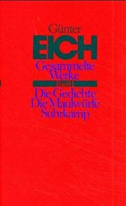 Cover of: Gesammelte Werke in vier Bänden