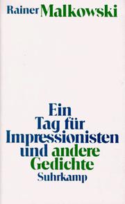 Cover of: Ein Tag für Impressionisten und andere Gedichte