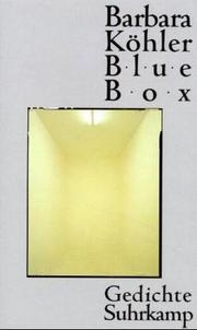 Cover of: Blue box by Barbara Köhler
