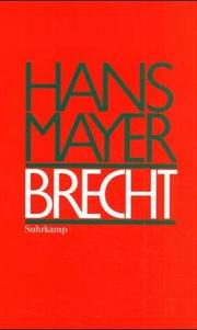 Cover of: Brecht by Hans Mayer