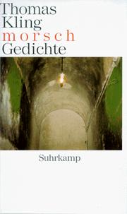 Cover of: Morsch: Gedichte