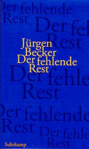 Cover of: Der fehlende Rest: Erzählung