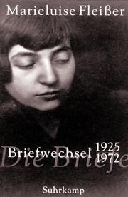 Cover of: Briefwechsel 1925-1974 by Marieluise Fleißer