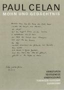 Cover of: Mohn und Gedächtnis: Vorstufen, Textgenese, Endfassung