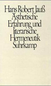 Cover of: Ästhetische Erfahrung und literarische Hermeneutik